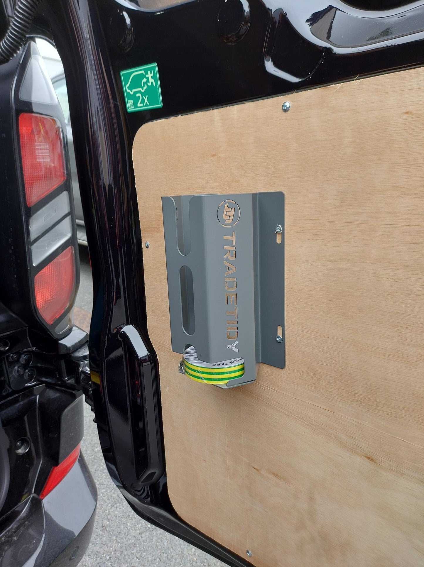 TradeTidy Electrical / Insulation Tape Holder – Wall & Van Mount for Up to 10 Rolls (19mm x 33m) | UK-Made Steel