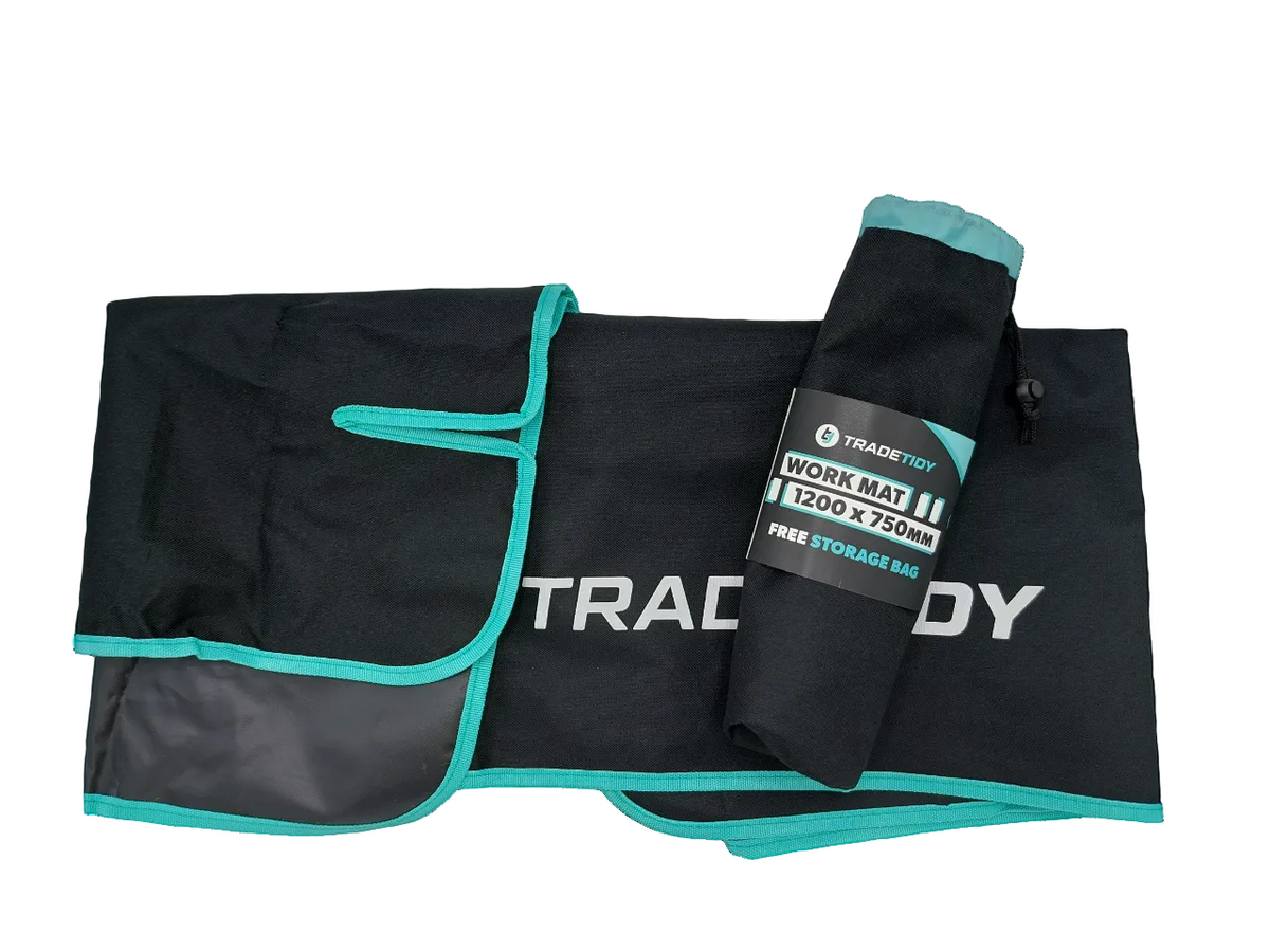 TradeTidy Work Mat Small - 1200mm x 750mm - heavy-duty trade work mat for protecting floors and surfaces
