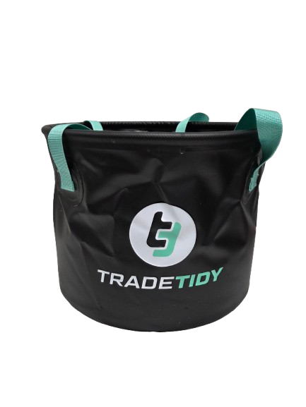 TradeTidy Collapsible Bucket 20ltr - PACK of 10 - black van storage bundle, UK-made (view 2)