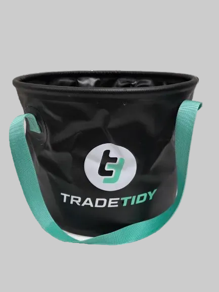 TradeTidy Collapsible Bucket 20ltr - PACK of 10 - black van storage bundle, UK-made