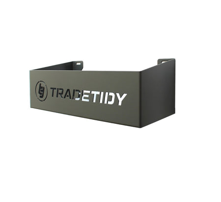 TradeTidy grey Storage Tray - 330mm for vans and workshops - UK-made powder-coated steel