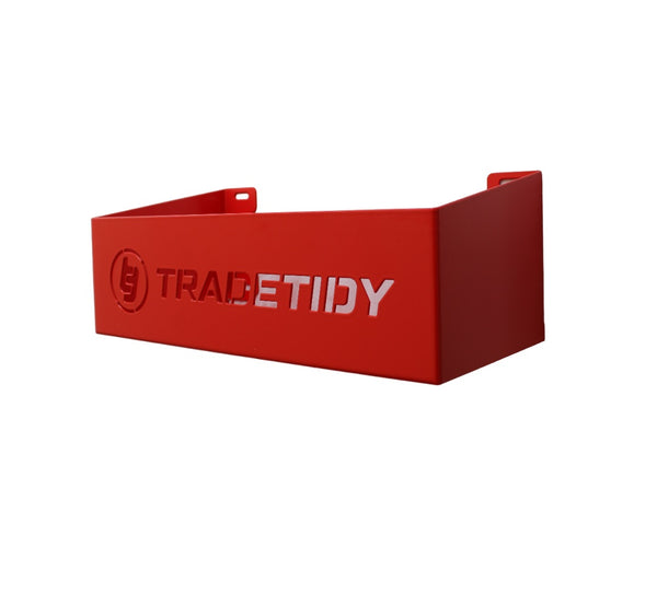Storage Tray 330mm — Van & Workshop Steel Tray — Red