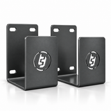 TradeTidy grey telescopic ladder brackets (pair) — 3mm steel L-brackets for van ladder storage
