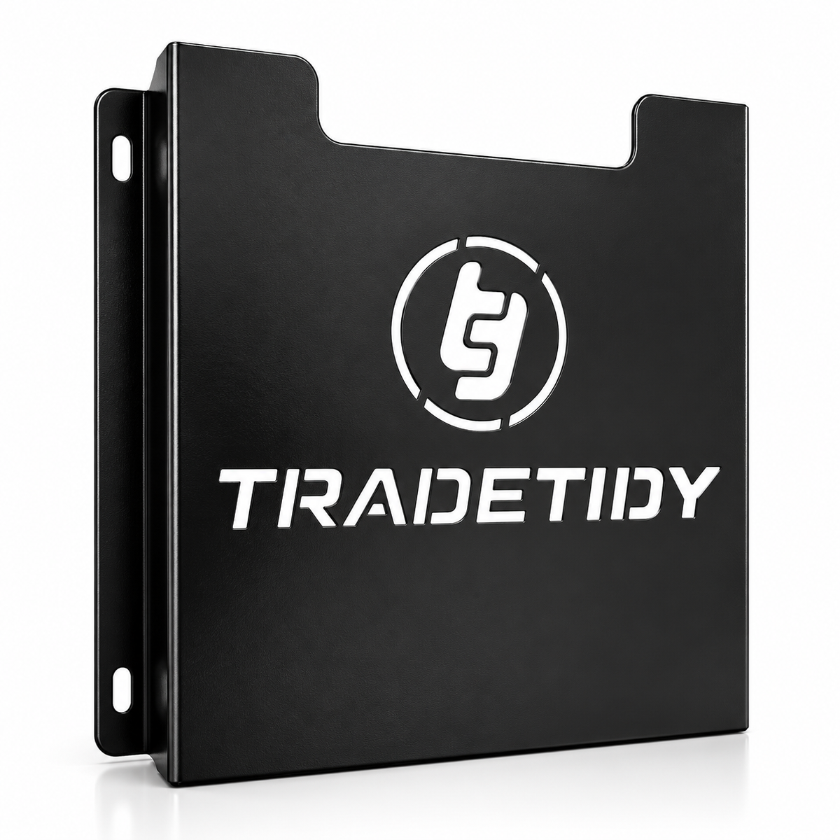TradeTidy black van document holder for A4 job sheets and paperwork — wall-mounted powder-coated steel
