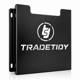 TradeTidy black van document holder for A4 job sheets and paperwork — wall-mounted powder-coated steel
