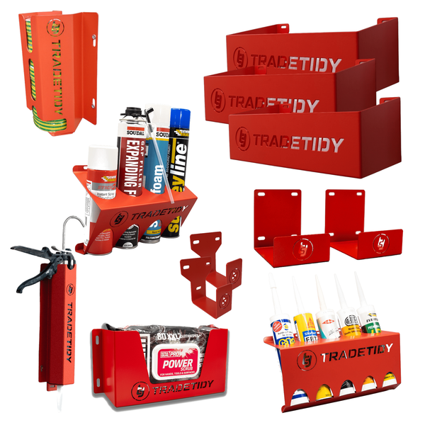 Electricians Van Storage Bundle — 10-Piece Kit — Red