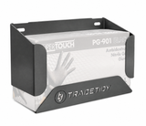 TradeTidy grey Glove Box Holder with a box of nitrile gloves - wall-mounted steel holder for vans and workshops