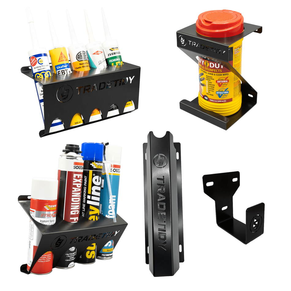 TradeTidy Van Storage Starter Kit — UK-made powder-coated steel, for vans and workshops (view 1)