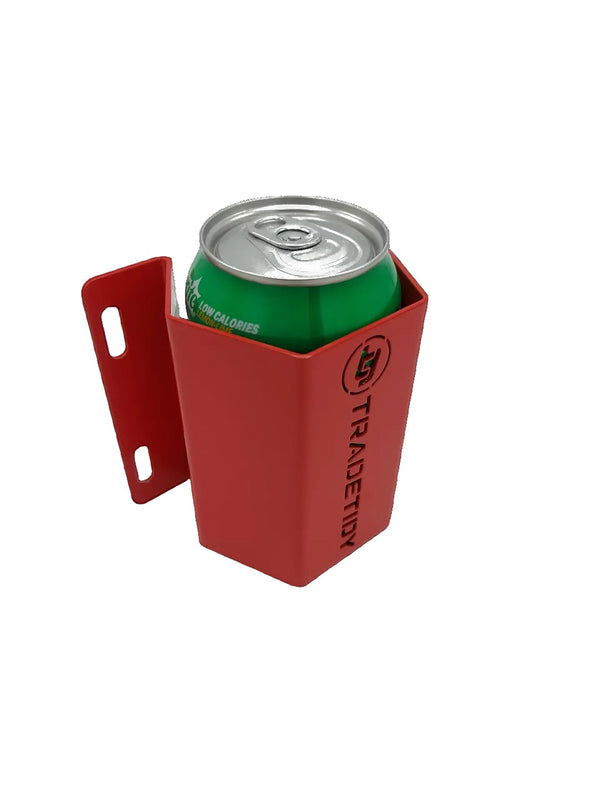 Van Drinks Can Holder — Steel, UK Made — Red