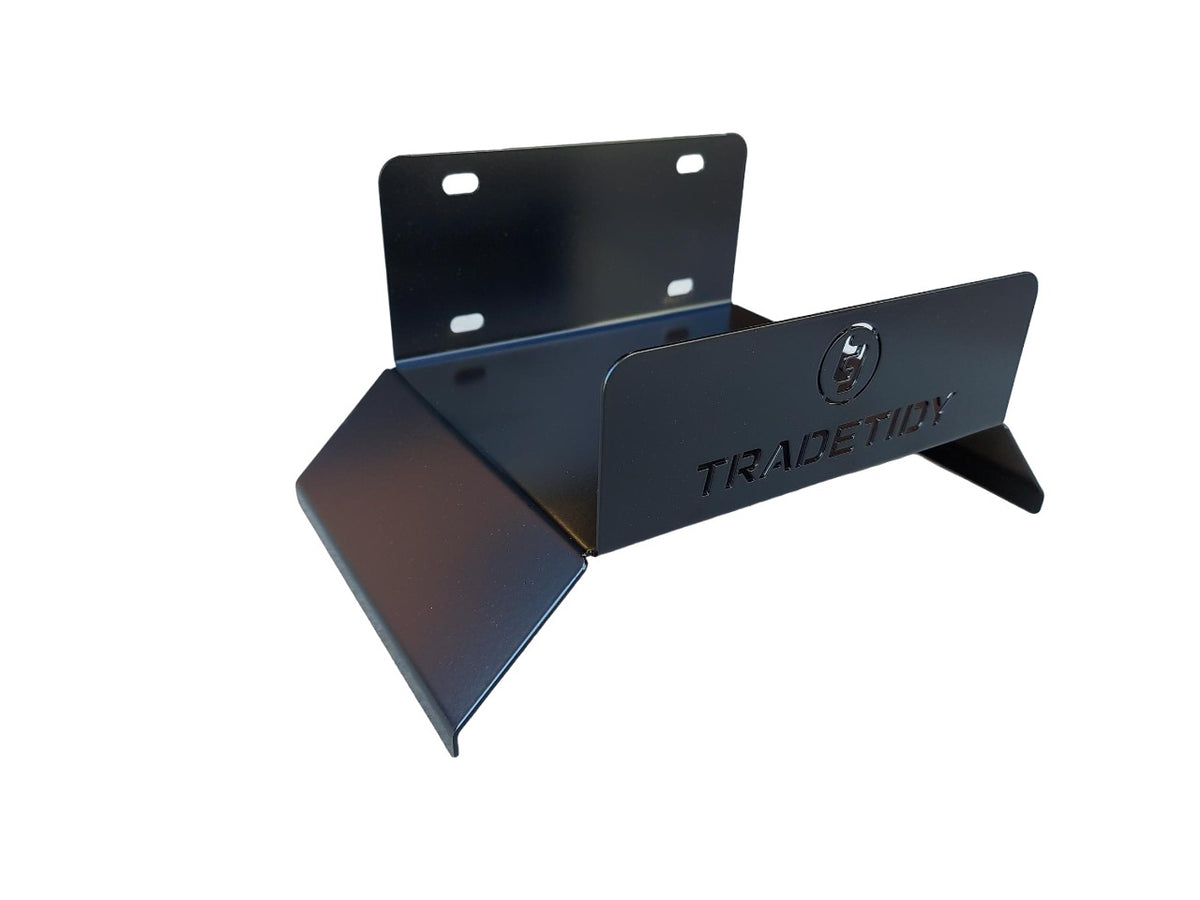 TradeTidy black Hose Holder XL for dust-extractor hoses — UK-made powder-coated steel for vans and workshops
