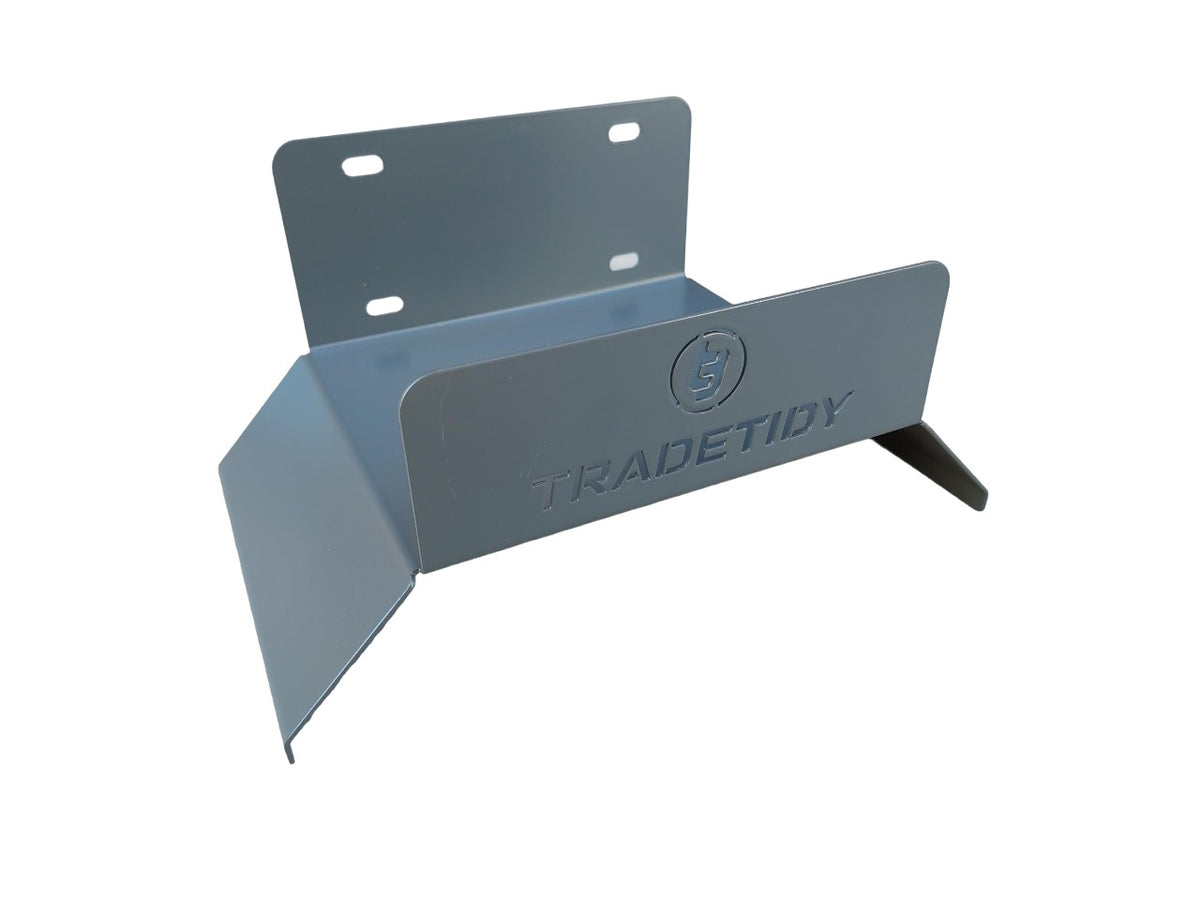 TradeTidy grey Hose Holder XL for dust-extractor hoses — UK-made powder-coated steel for vans and workshops