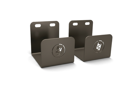 TradeTidy grey Broom Holder Brackets (pair) — UK-made powder-coated steel for vans and workshops