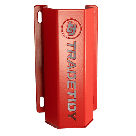 TradeTidy red Propane / MAPP Gas Can Holder — UK-made powder-coated steel for vans and workshops