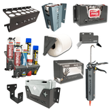 TradeTidy grey Van Storage Starter Pack 2 — 10 holders plus first aid kit, UK-made powder-coated steel