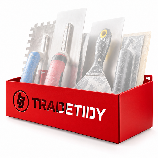 Storage Tray 330mm — Van & Workshop Steel Tray — Red