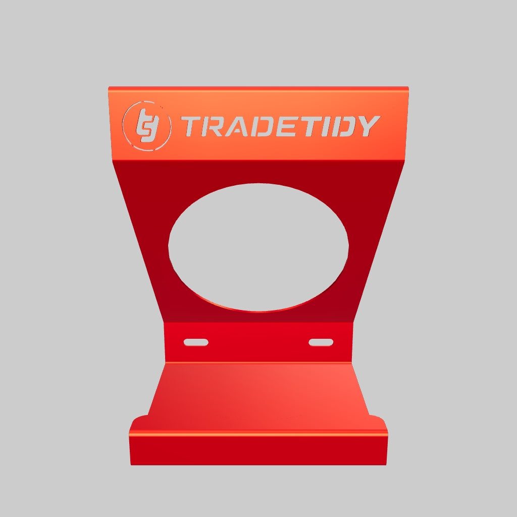 TradeTidy red Wipes Holder for vans and workshops — UK-made powder-coated steel