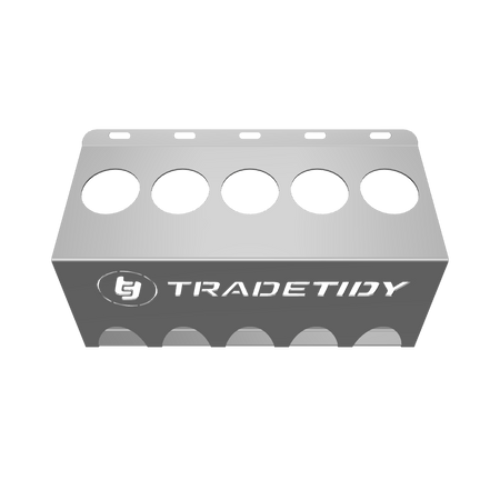 Gray Mastic & Silicone Tube Holder on a Transparent Background