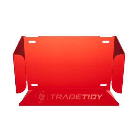 Red Glove Box Holder on a Transparent Background