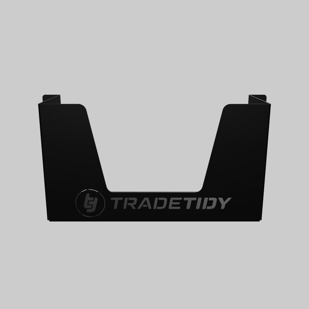 TradeTidy black Ultragrime Wipes Holder for vans and workshops — UK-made powder-coated steel
