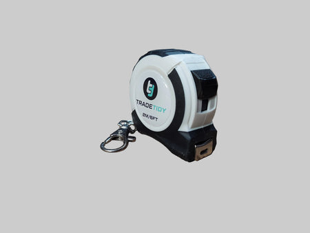 TradeTidy 2m Keyring Tape Measure - trade-quality measuring tool