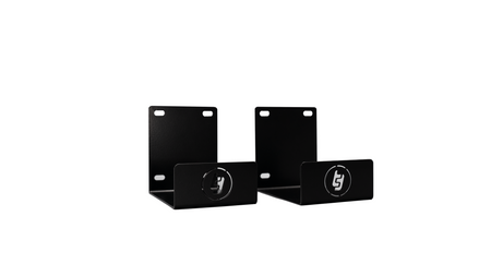 TradeTidy black Ladder Brackets (Pair) for vans and workshops - UK-made powder-coated steel